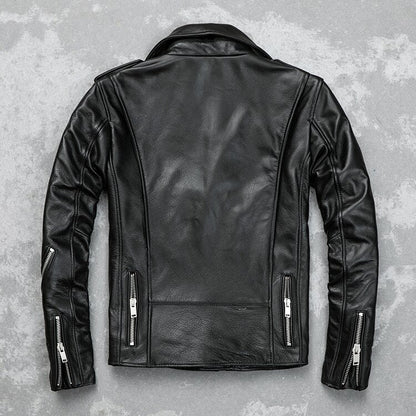 Men's Classic Brando Biker Leather Jacket