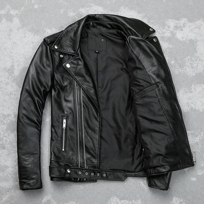 Men's Classic Brando Biker Leather Jacket