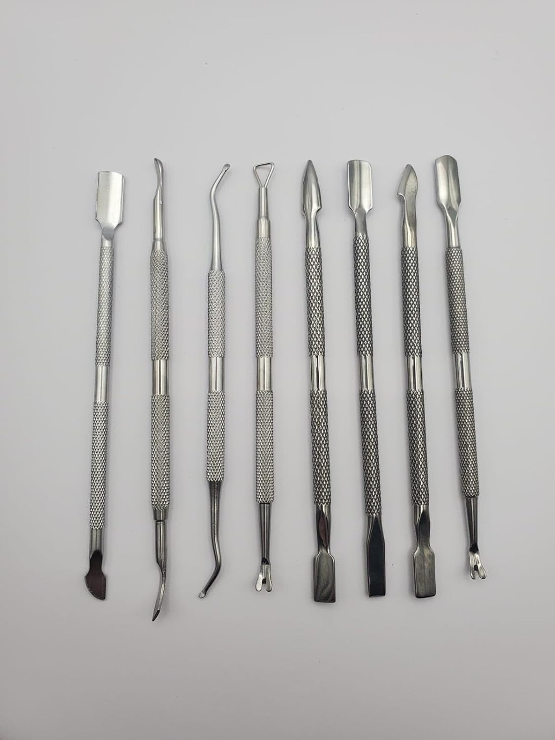 ÓHILO Manicure Set for Women Stainless Steel 21 Pcs including 8 Pusher, 2 Cuticle Nipper, 2 Nail Files, 1 Nail Cutter, 1 Eyebrow Hair Clip, 1 Pedicure Knife & 6 Ear Wax Removers