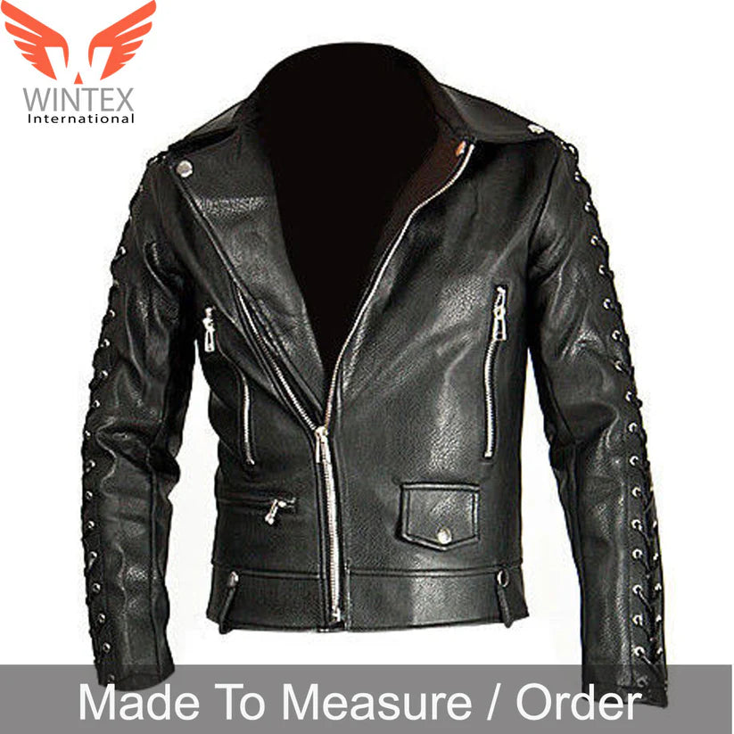 King of Rock Elvis Presley Real Lamb Leather Jacket ELVIS Style Leather Jacket