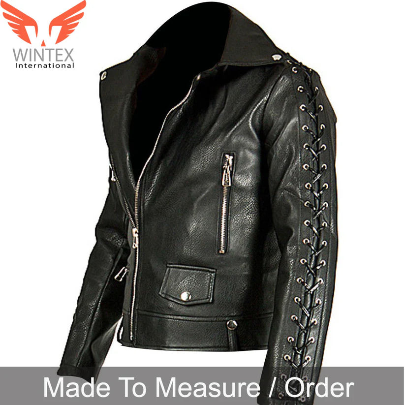 King of Rock Elvis Presley Real Lamb Leather Jacket ELVIS Style Leather Jacket