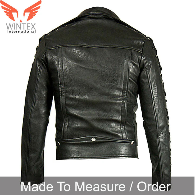 King of Rock Elvis Presley Real Lamb Leather Jacket ELVIS Style Leather Jacket